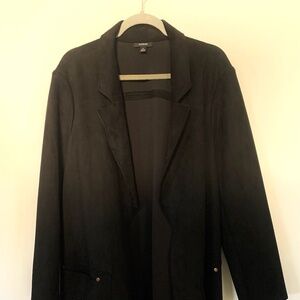 Alfani Black Suede Top Coat